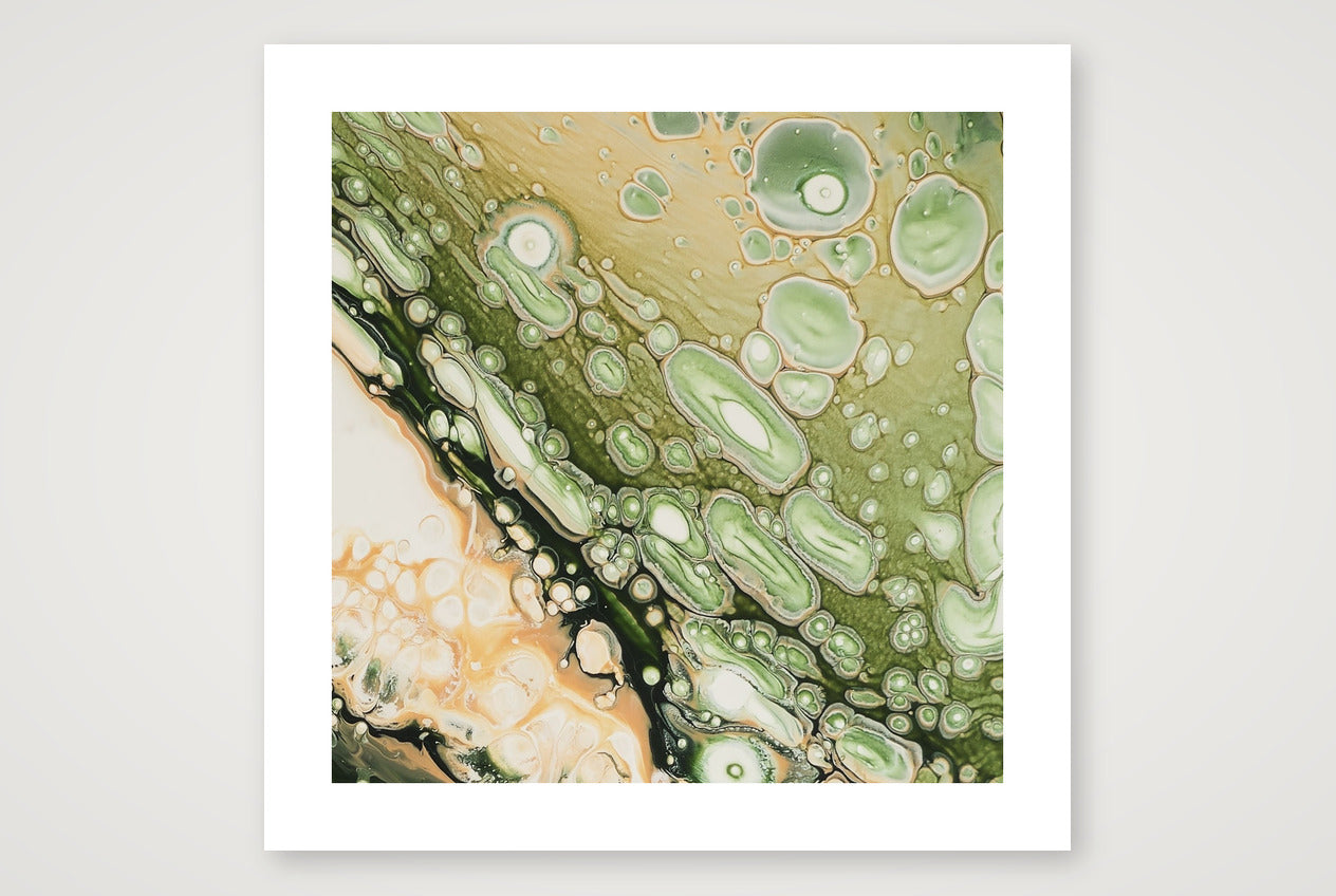 Spring Thaw Fragment Fine Art Print — 18×18cm, 7×7" Print only